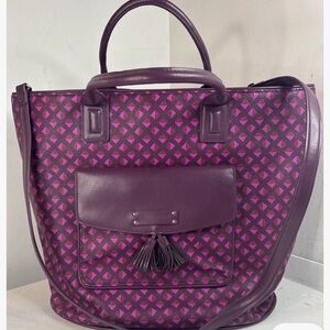 Vera Bradley Pink & Purple Geomtric Tote Bag